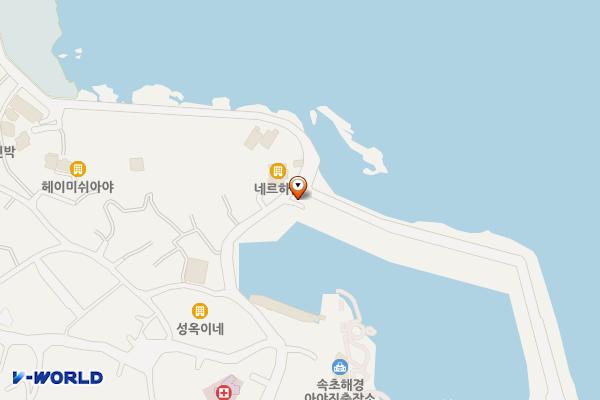 아야진1리항 위치 지도 — 강원특별자치도 고성군 토성면 아야진해변길 106-1