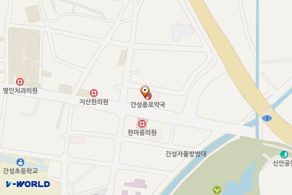 간성시외버스터미널 위치 지도 — 강원특별자치도 고성군 간성읍 간성로 24