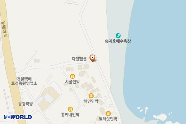 송지호해변(중앙) 위치 지도 — 강원특별자치도 고성군 죽왕면 심층수길 67