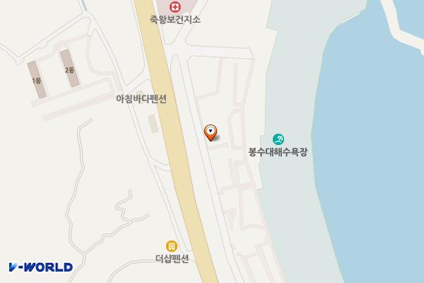 봉수대해변(해양VR모험관) 위치 지도 — 강원특별자치도 고성군 죽왕면 봉수대길 10-50