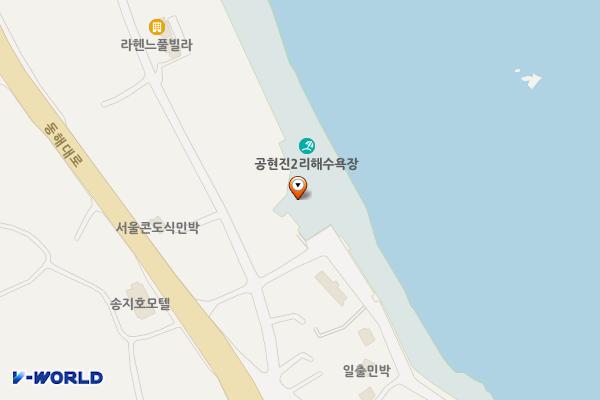 공현진2리해변 위치 지도 — 강원특별자치도 고성군 죽왕면 공현진리 431-15