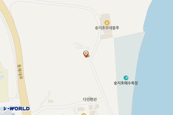 송지호해변(여) 위치 지도 — 강원특별자치도 고성군 죽왕면 심층수길 85