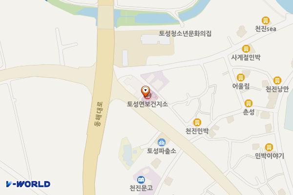 토성보건지소 위치 지도 — 강원특별자치도 고성군 토성면 토성로 174