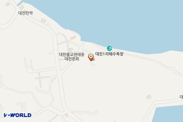 대진1리해변 위치 지도 — 강원특별자치도 고성군 현내면 한나루로4길 12-7