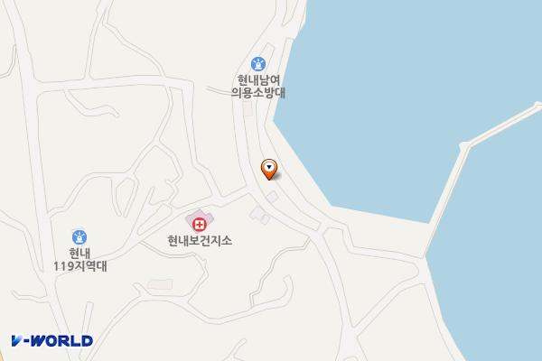 대진항(어판장) 위치 지도 — 강원특별자치도 고성군 현내면 대진항길 97