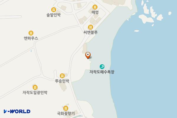자작도해변 위치 지도 — 강원특별자치도 고성군 죽왕면 자작도선사길 105-1