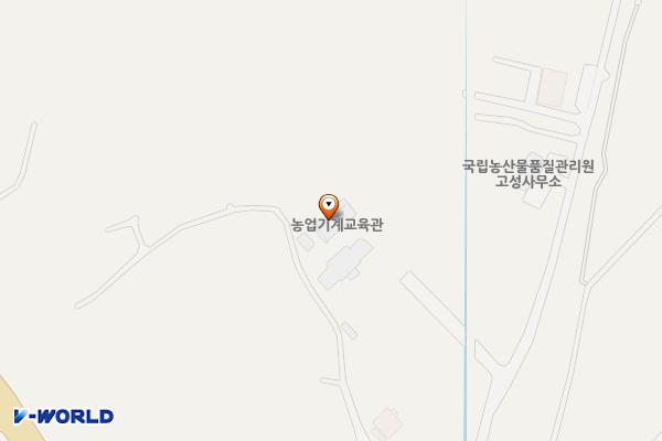고성군농업기술센터(3층) 위치 지도 — 강원특별자치도 고성군 간성읍 간성북로 87