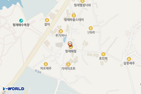 협재리 2517-1 위치 지도 — 제주특별자치도 제주시 한림읍 협재리 2517-1