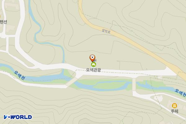 오색주차장 공중화장실 위치 지도 — 강원특별자치도 양양군 서면 대청봉길 101