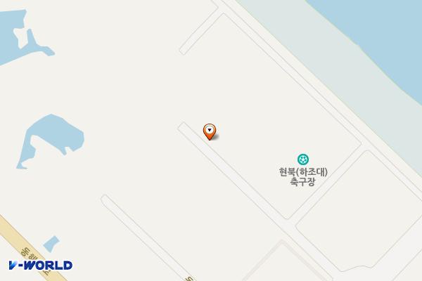하조대풋살장 화장실 위치 지도 — 강원특별자치도 양양군 현북면 중광정리 505
