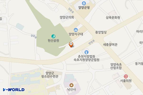 일출주유소 화장실 위치 지도 — 강원특별자치도 양양군 양양읍 양양로 98