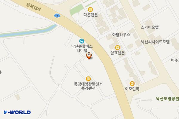 낙산주유소 화장실 위치 지도 — 강원특별자치도 양양군 강현면 동해대로 3081