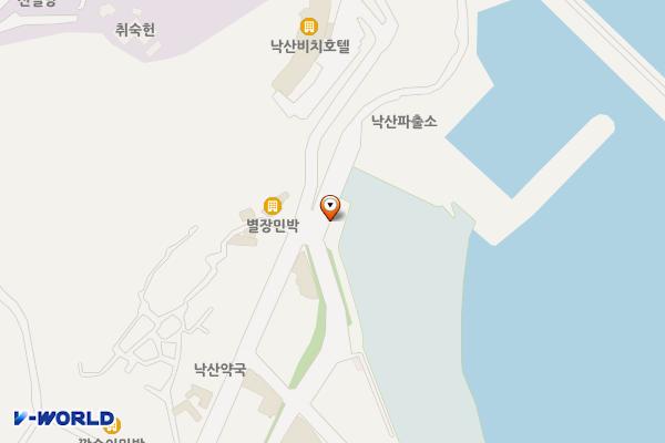 낙산유선조합옆 화장실 위치 지도 — 강원특별자치도 양양군 강현면 낙산사로 54-2