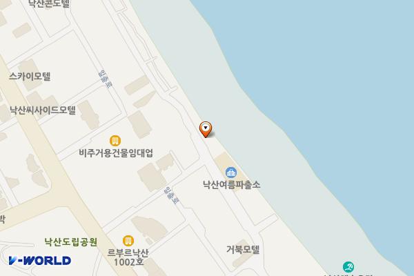 낙산B지구 백사장 공중화장실 위치 지도 — 강원특별자치도 양양군 강현면 해맞이길 55