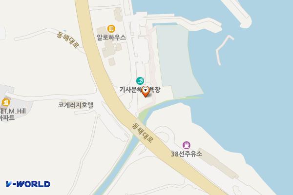 기사문항(등대) 화장실 위치 지도 — 강원특별자치도 양양군 현북면 기사문길 8
