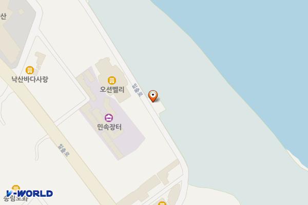 낙산오션밸리 앞 화장실 위치 지도 — 강원특별자치도 양양군 양양읍 일출로 127-37