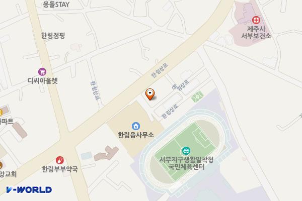 한림리 905-5 위치 지도 — 제주특별자치도 제주시 한림읍 한림리 905-5