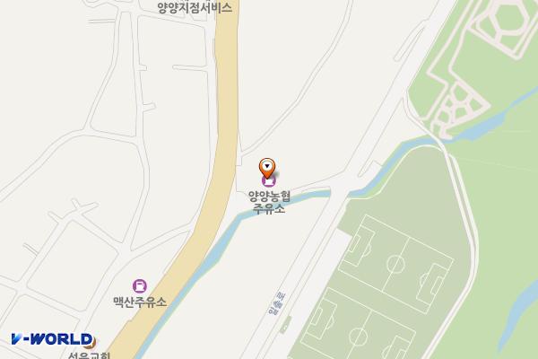 현대무지개주유소 화장실 위치 지도 — 강원특별자치도 양양군 양양읍 동해대로 2662