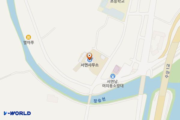 서면사무소 화장실 1층 위치 지도 — 강원특별자치도 양양군 서면 물윗구미길 5