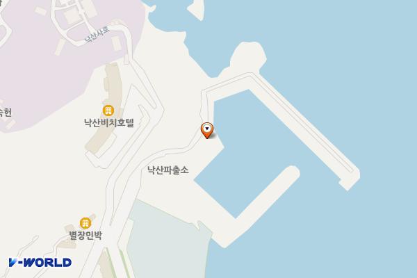 낙산해경옆 화장실 위치 지도 — 강원특별자치도 양양군 강현면 낙산사로 54-16
