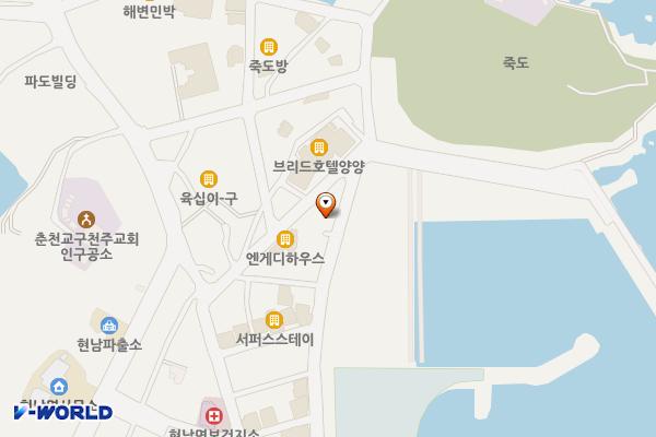 인구항화장실 위치 지도 — 강원특별자치도 양양군 현남면 인구길 28-43
