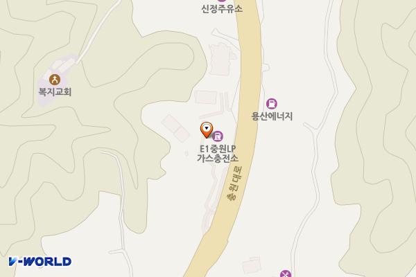 E1 중원 LPG 가스충전소 위치 지도 — 충청북도 충주시 금가면 충원대로 1461