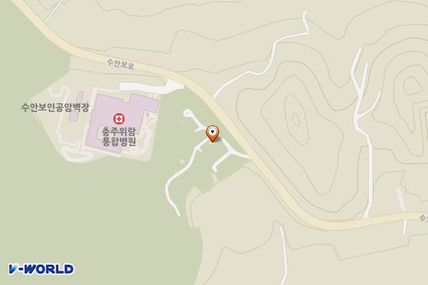 수안보 도시생태휴식공간 화장실 위치 지도 — 충청북도 충주시 수안보면 대안보1길 2