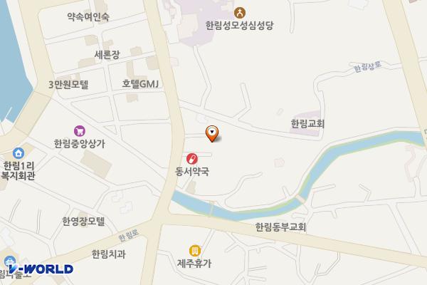 한림리 1304-10, 1304-11, 1287-7 위치 지도 — 제주특별자치도 제주시 한림읍 한림리 1304-10