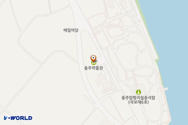 충주박물관 화장실(2개) 위치 지도 — 충청북도 충주시 중앙탑면 중앙탑길 112-28
