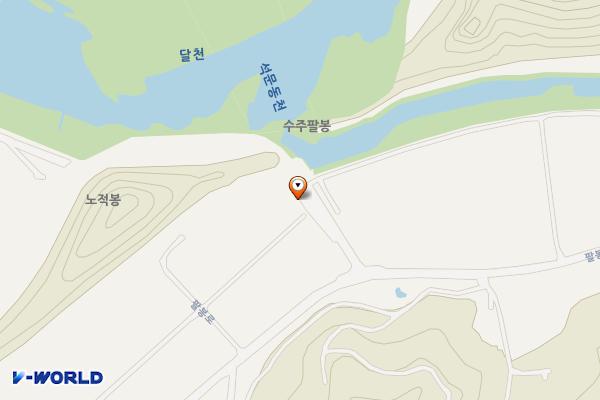 두룽산 등산로 화장실 위치 지도 — 충청북도 충주시 살미면 팔봉로 669