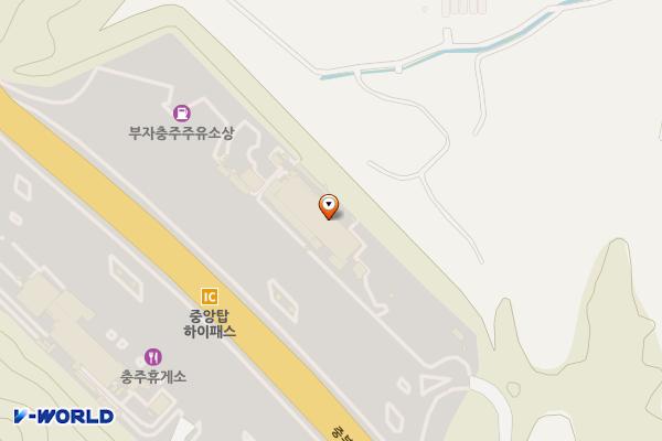 충주휴게소 화장실(양평방향) 주유소 위치 지도 — 충청북도 충주시 중앙탑면 중부내륙고속도로 230