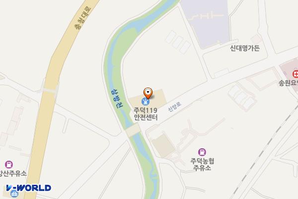 충주소방서 주덕안전센터 1층 위치 지도 — 충청북도 충주시 주덕읍 신양로 35