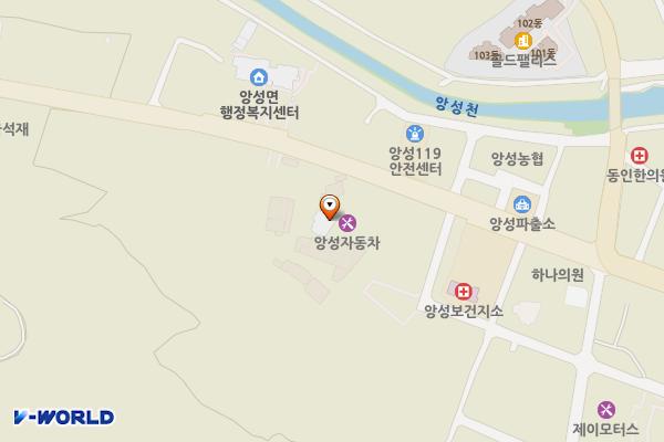 앙성우체국 내부 위치 지도 — 충청북도 충주시 앙성면 가곡로 1014