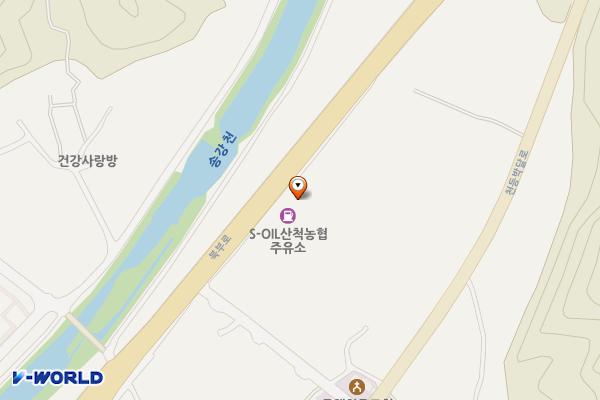 산척농협주유소 화장실 위치 지도 — 충청북도 충주시 산척면 북부로 3108