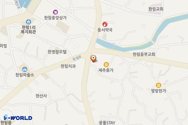 한림리 1074-1 위치 지도 — 제주특별자치도 제주시 한림읍 한림리 1074-1