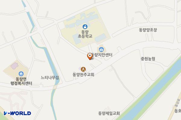 동량우체국 영업장 내부 위치 지도 — 충청북도 충주시 동량면 조동1길 53