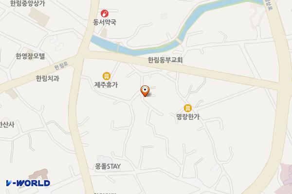 한림리 1051-1, 1051-3 위치 지도 — 제주특별자치도 제주시 한림읍 한림리 1051-1