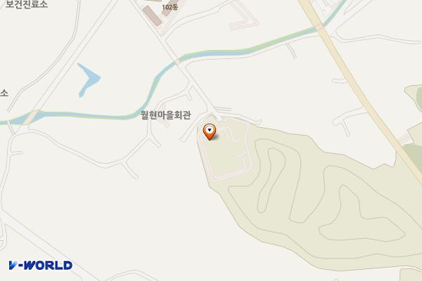 충주시립노인요양원·주야간보호센터공중화장실 위치 지도 — 충청북도 충주시 산척면 월현길 40