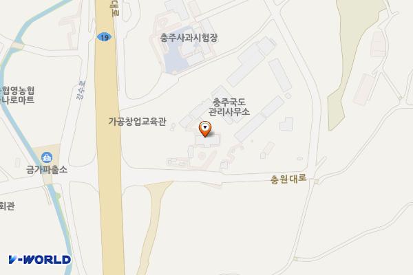 충주국토관리사무소 화장실 위치 지도 — 충청북도 충주시 동량면 충원대로 1332