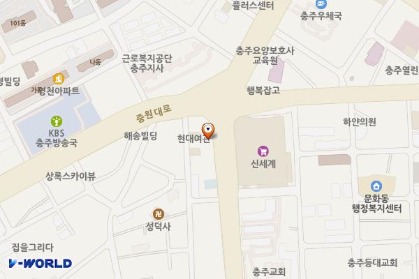 동양주유소 화장실 위치 지도 — 충청북도 충주시 중원대로 3417(문화동)