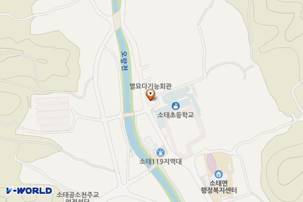소태우체국 영업장 내부 위치 지도 — 충청북도 충주시 소태면 주치길 30