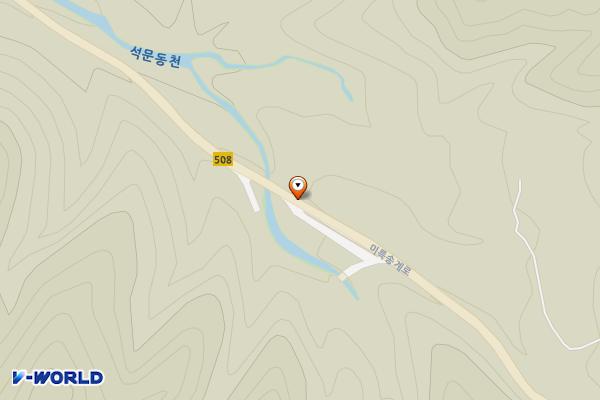 사문리 화장실 위치 지도 — 충청북도 충주시 수안보면 사문리 산23-65