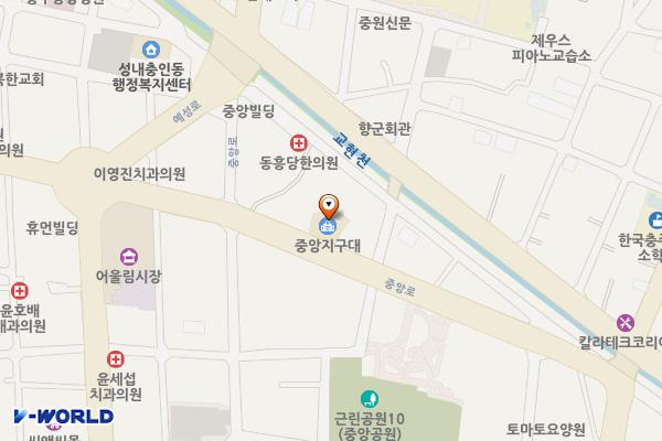 충주경찰서 중앙지구대 위치 지도 — 충청북도 충주시 중앙로 109