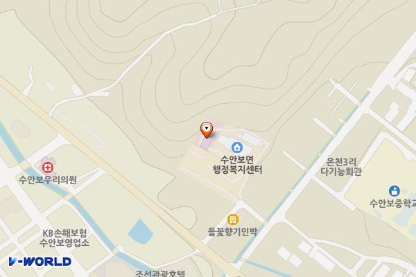 수안보면 행정복지센터 화장실 위치 지도 — 충청북도 충주시 수안보면 관동길 9-9