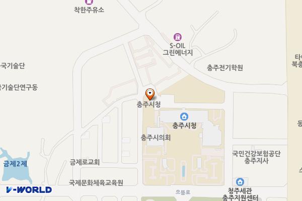 충주시청 위치 지도 — 충청북도 충주시 으뜸로 21(금릉동)