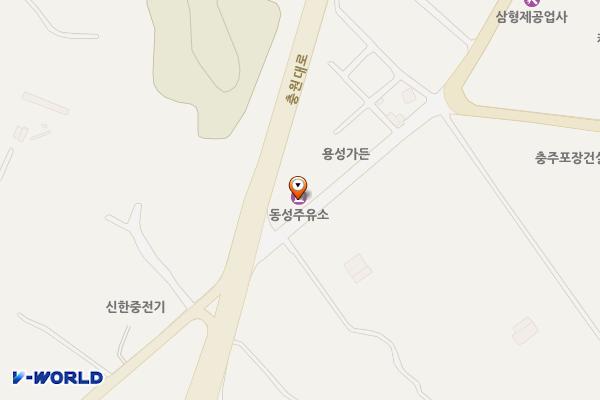 동성주유소 화장실 위치 지도 — 충청북도 충주시 동량면 충원대로 1184