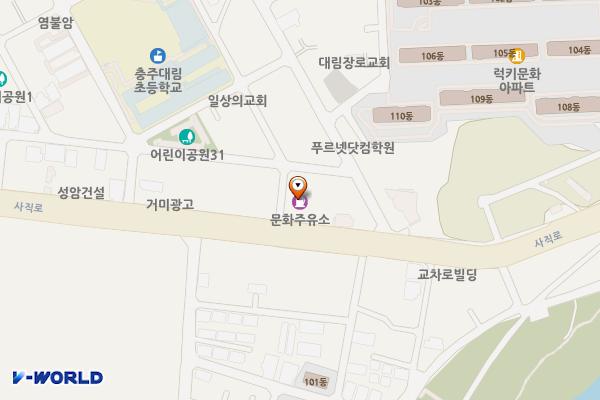 문화주유소 화장실 위치 지도 — 충청북도 충주시 사직로 59(문화동)