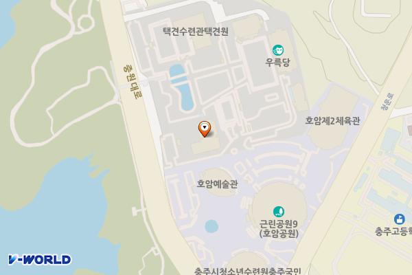 우륵당화장실 위치 지도 — 충청북도 충주시 중원대로 3324(호암동)