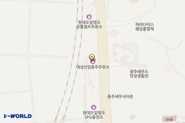 GS칼텍스대성충주주유소 위치 지도 — 충청북도 충주시 충원대로 725(금릉동)