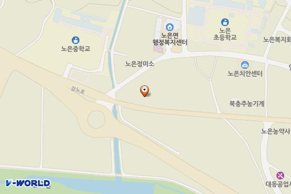 노은우체국 영업장 내부 위치 지도 — 충청북도 충주시 노은면 감노로 1403
